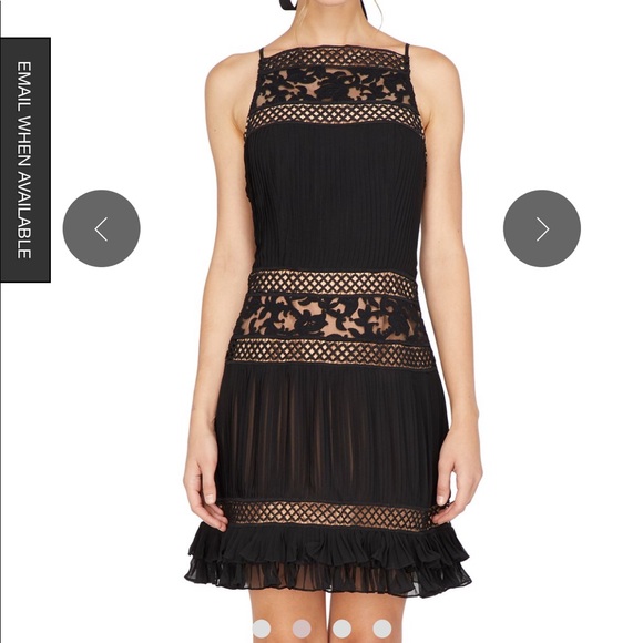 Adelyn Rea Nia Pleated A-lined Dress - Black - Picture 2 of 8